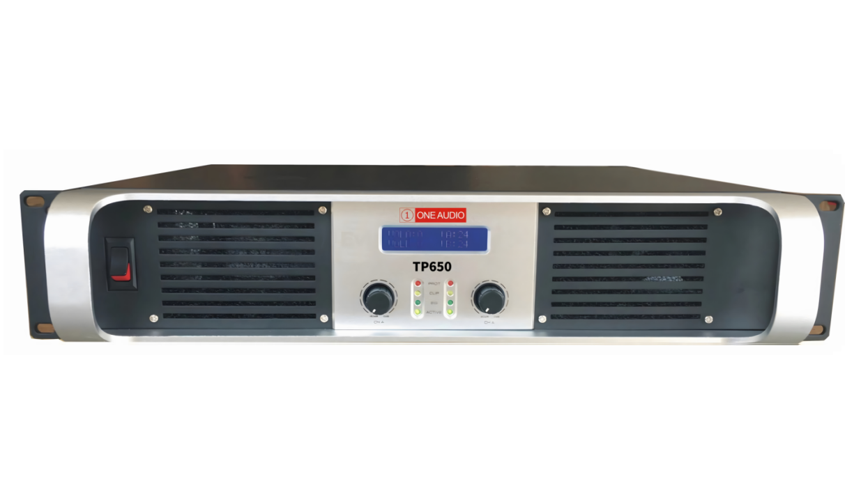 Two-channel professional power amplifier TP650