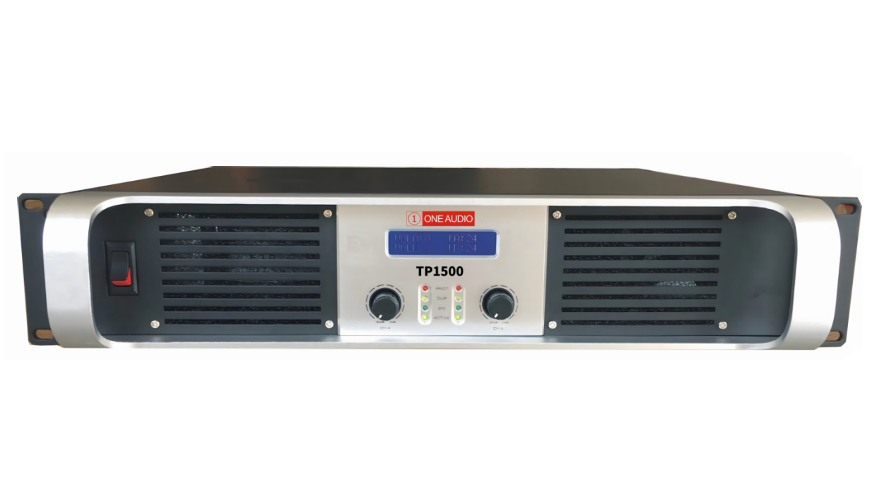 Two-channel professional power amplifier TP1500