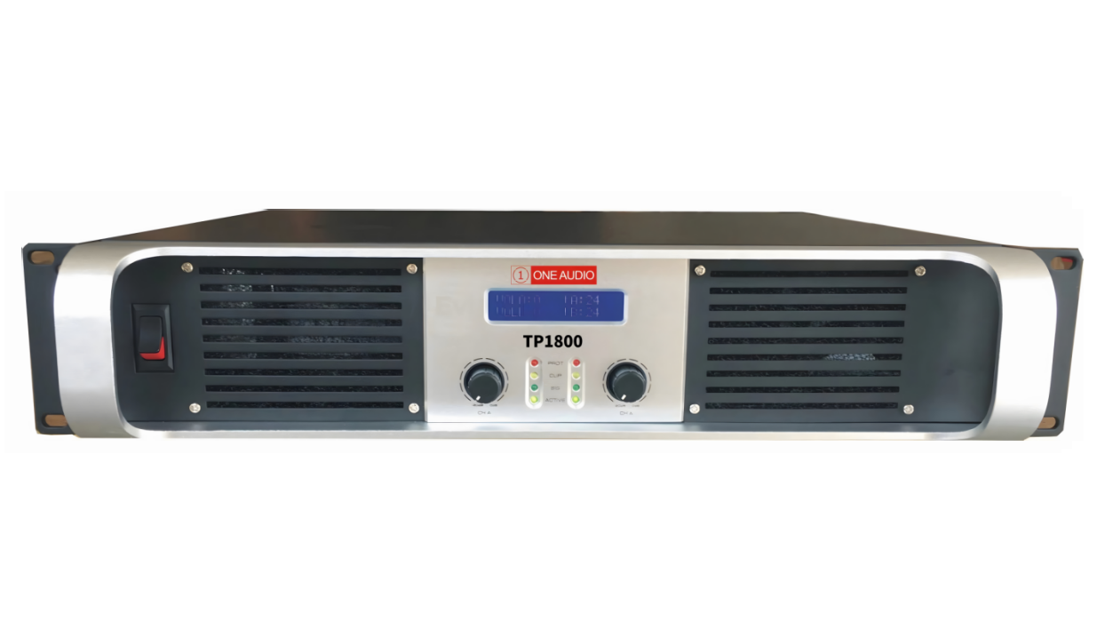 Two-channel professional power amplifier TP1800